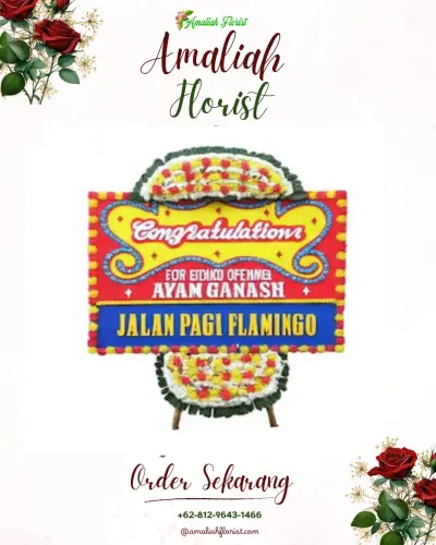 Bunga Papan Congratulation di Nyengseret